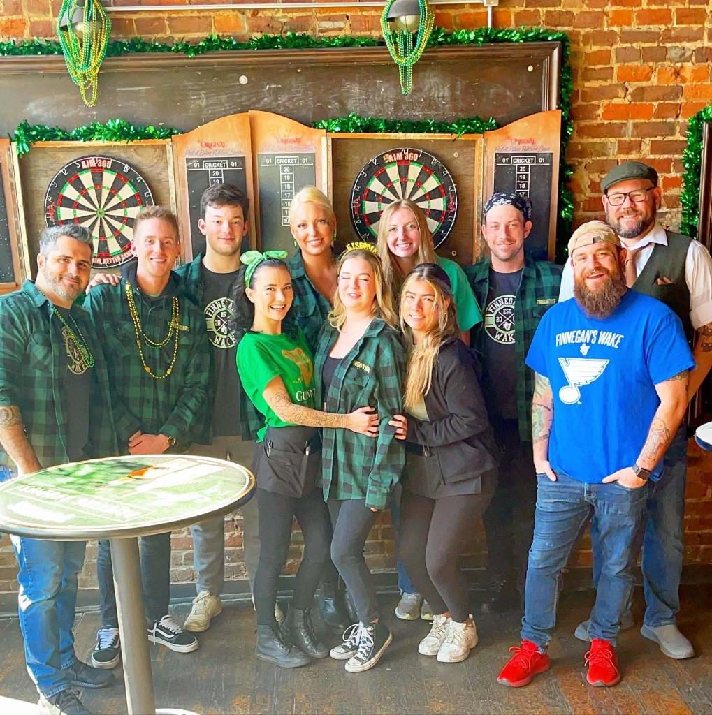 Finnegan's Wake staff on St. Patrick's Day